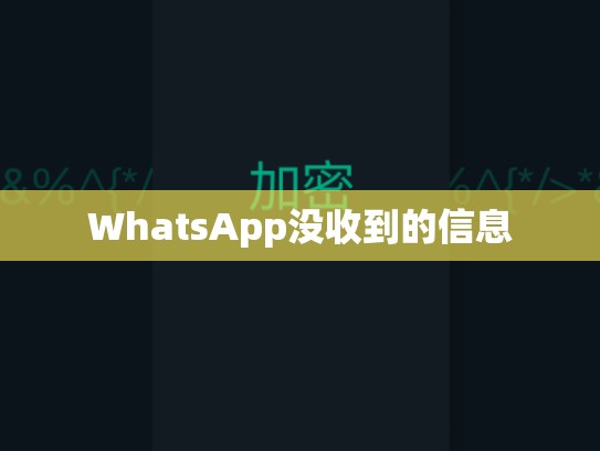 WhatsApp没收到的信息