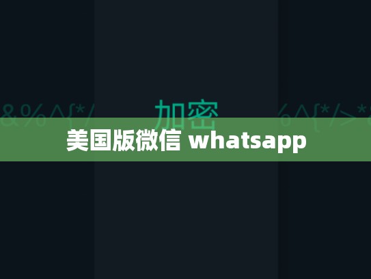 美国版微信 whatsapp