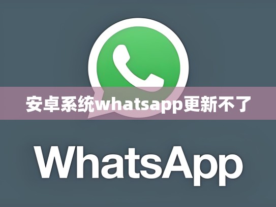 安卓系统whatsapp更新不了