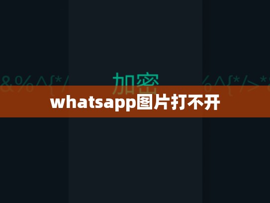 whatsapp图片打不开
