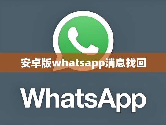 安卓版whatsapp消息找回