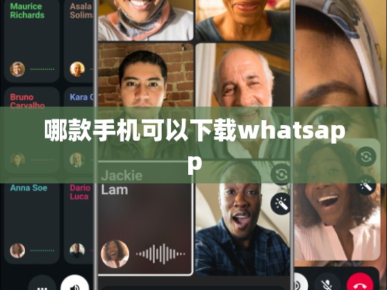 哪款手机可以下载whatsapp