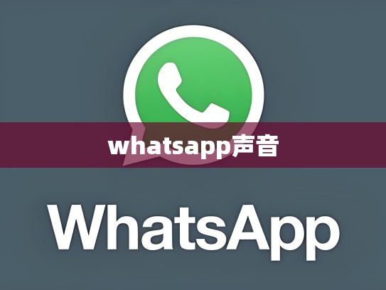 whatsapp声音