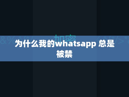 为什么我的whatsapp 总是被禁