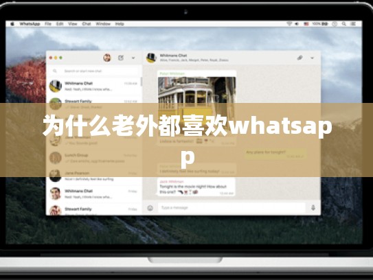 为什么老外都喜欢whatsapp