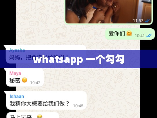 whatsapp 一个勾勾