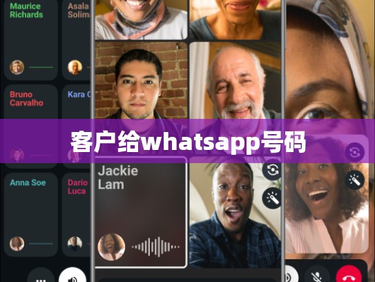 客户给whatsapp号码