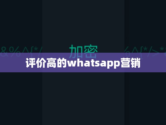 评价高的whatsapp营销