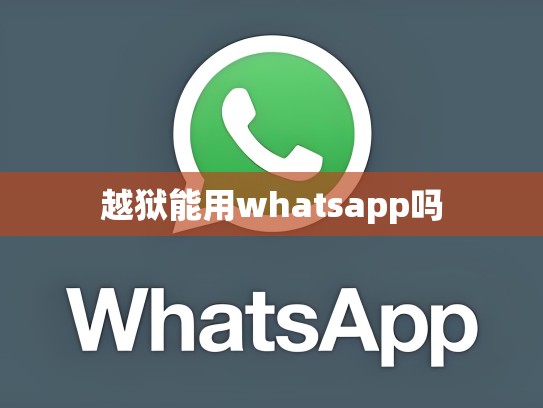 越狱能用whatsapp吗