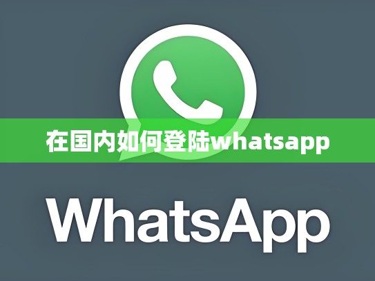 在国内如何登陆whatsapp