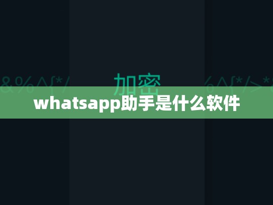 whatsapp助手是什么软件