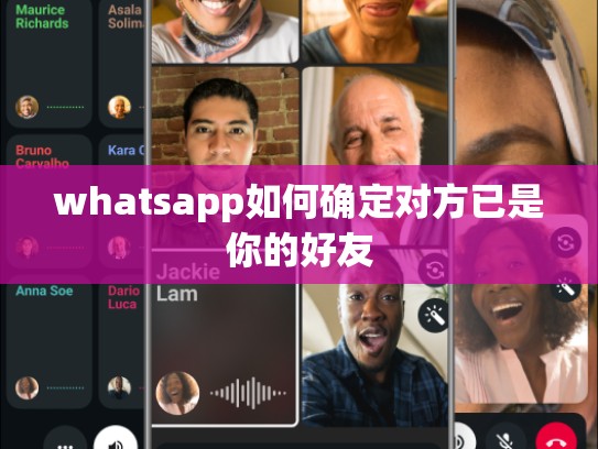 whatsapp如何确定对方已是你的好友