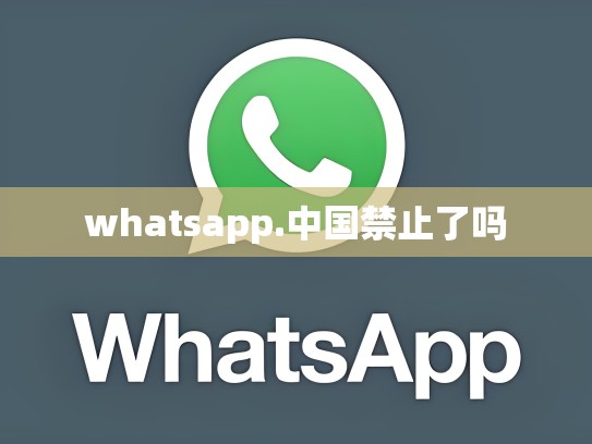 whatsapp.中国禁止了吗