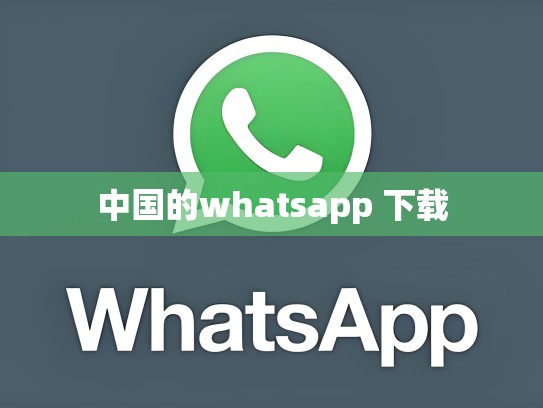 中国的whatsapp 下载