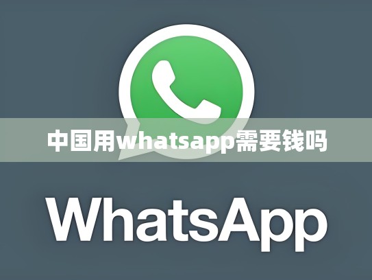 中国用whatsapp需要钱吗