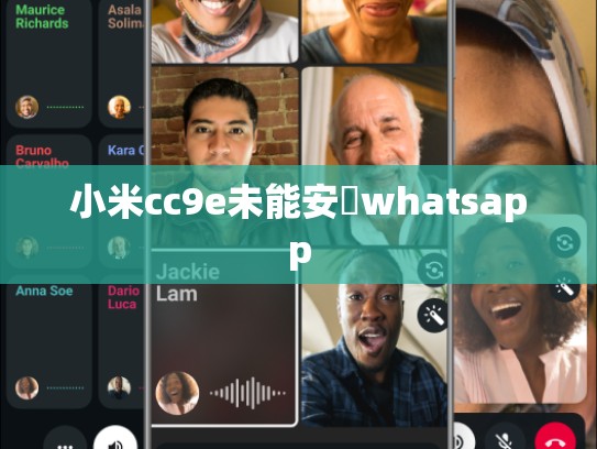 小米cc9e未能安裝whatsapp
