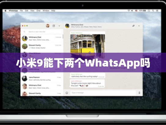 小米9能下两个WhatsApp吗