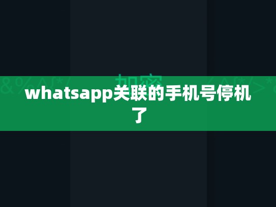 whatsapp关联的手机号停机了
