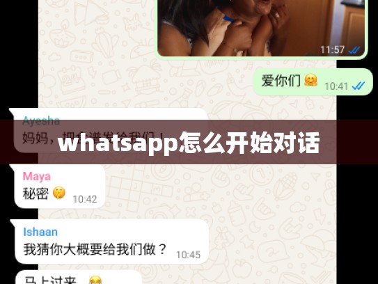 whatsapp怎么开始对话