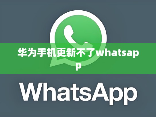 华为手机更新不了whatsapp