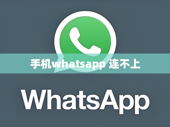 手机whatsapp 连不上