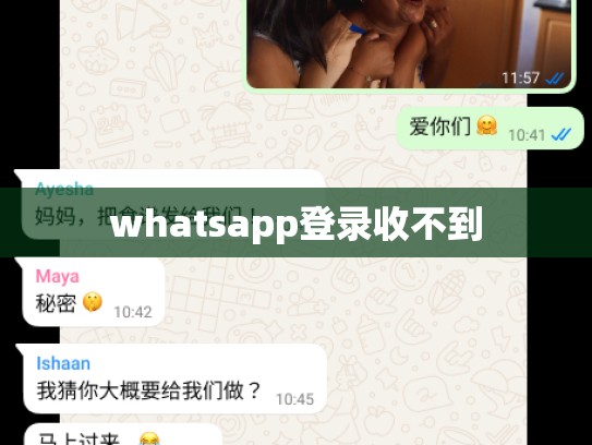 whatsapp登录收不到