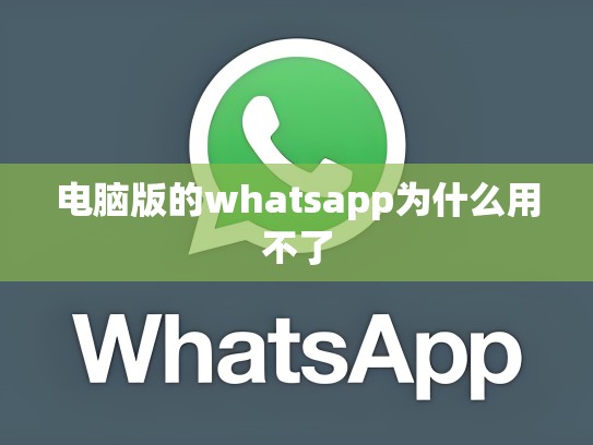 电脑版的whatsapp为什么用不了