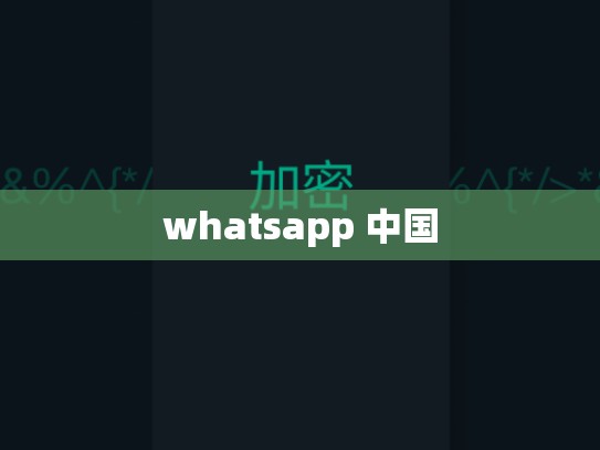 whatsapp 中国