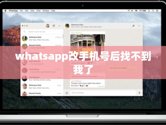 whatsapp改手机号后找不到我了