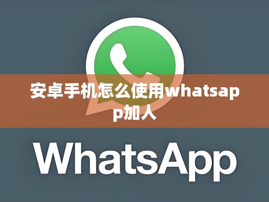 安卓手机怎么使用whatsapp加人