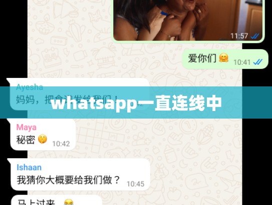 whatsapp一直连线中