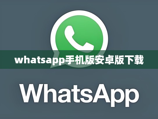 whatsapp手机版安卓版下载