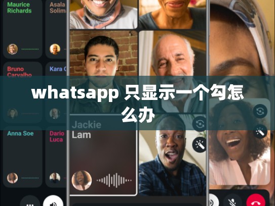 whatsapp 只显示一个勾怎么办