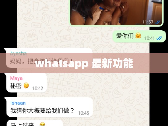 whatsapp 最新功能