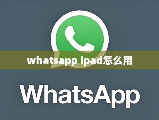 whatsapp ipad怎么用