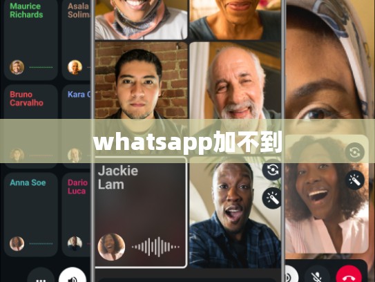 whatsapp加不到