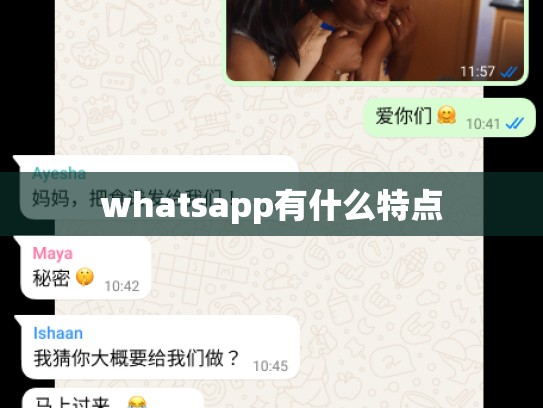 whatsapp有什么特点