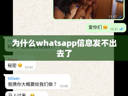 为什么whatsapp信息发不出去了