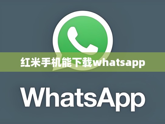 红米手机能下载whatsapp