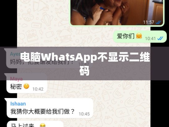 电脑WhatsApp不显示二维码