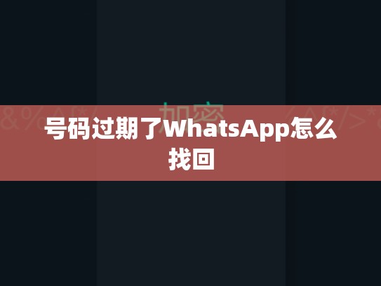 号码过期了WhatsApp怎么找回
