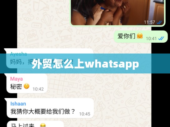 外贸怎么上whatsapp