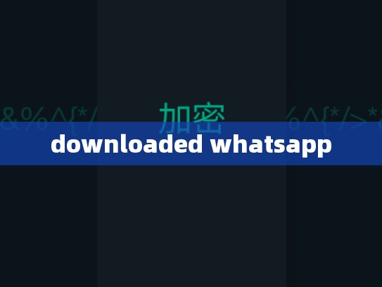 downloaded whatsapp