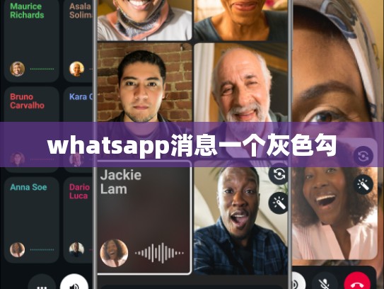 whatsapp消息一个灰色勾