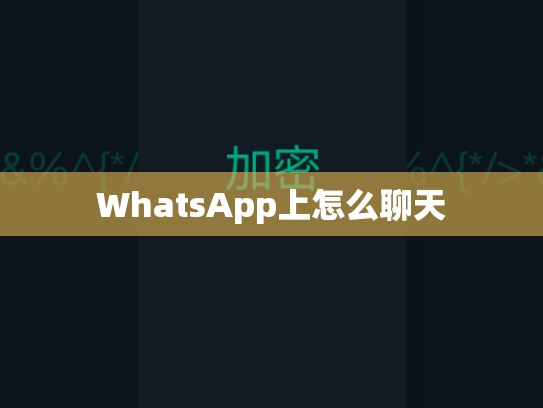 WhatsApp上怎么聊天