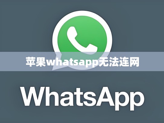 苹果whatsapp无法连网
