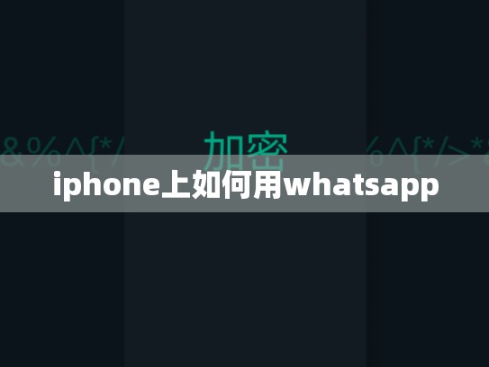 iphone上如何用whatsapp