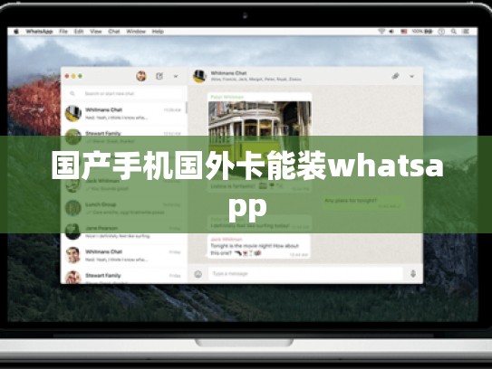 国产手机国外卡能装whatsapp
