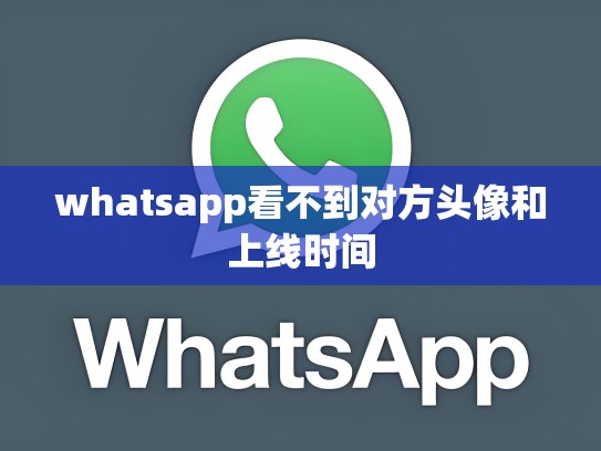 whatsapp看不到对方头像和上线时间