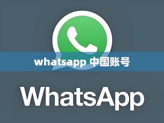 whatsapp 中国账号